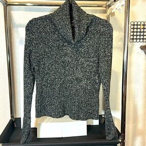 Express - Sweater - Grey, Cowl Neck Collar, over sized sleeves - Size M